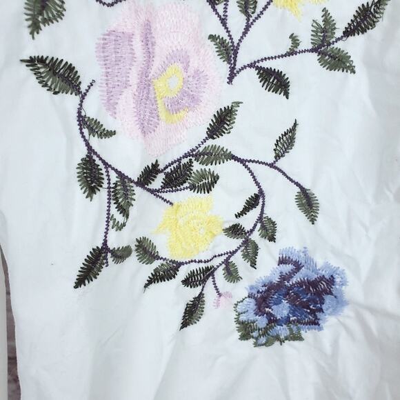 Sanctuary Spring Dani Embroidered White Button Up - Picture 3 of 12